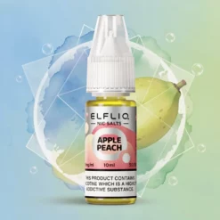 Didmeninė prekyba Elf Bar Elfliq Obuolių Persikų Nikotino Druska 10ml 10/20mg